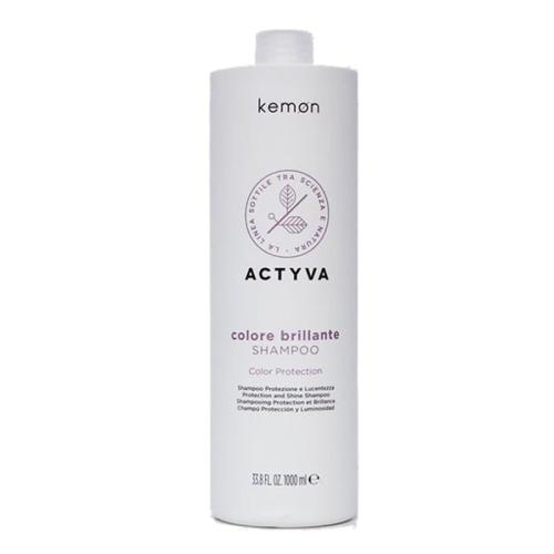 Kemon Actyva Colore Brilliante Shampoo 1000 ml Apply to wet hair, massage gently into the scalp and hair, then rinse thoroughly. Repeat if necessary. For optimal results, use in conjunction with other products from the Kemon Actyva Colore Brillante line.