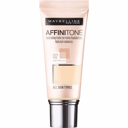 Maybelline Affinitone Hydrating tone-on-tone Foundation 02 Light Porcelain 30 ml