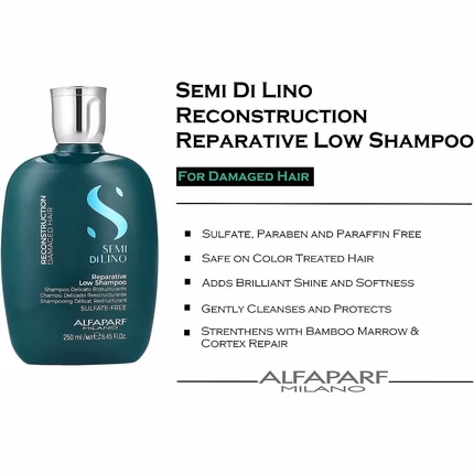 Alfaparf Milano Semi Di Lino Reconstruction Reparative Low Shampoo 250 ml