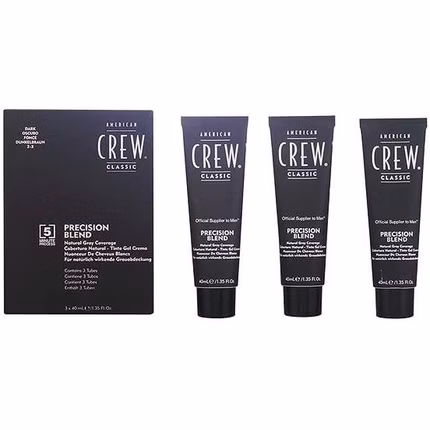 American Crew Precision Blend Natural Gray Coverage Dark 3 x 40 ml