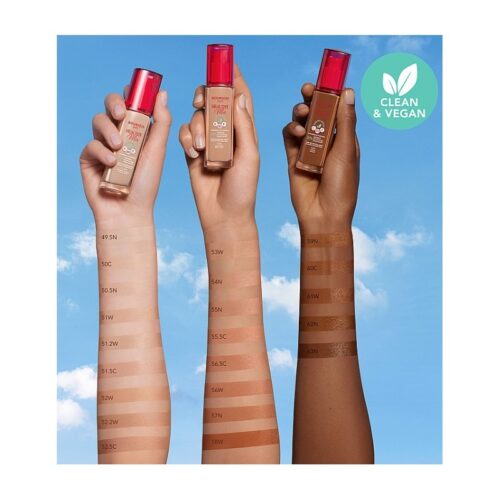 Bourjois Healthy Mix Clean Vegan Radiant Foundation 52.2W Golden Beige 30 ml Bourjois Healthy Mix Clean & Vegan Radiant Foundation 52.2W Golden Beige 30 ml