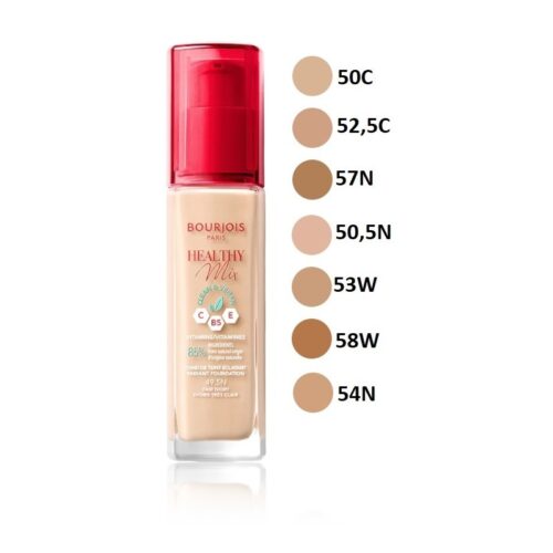 Bourjois Healthy Mix Clean Vegan Radiant Foundation 52.5C Rose Beige 30 ml Bourjois Healthy Mix Clean & Vegan Radiant Foundation 52.5C Rose Beige 30 ml