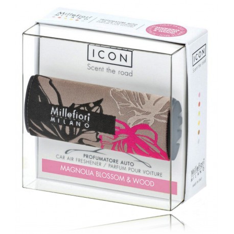 Millefiori Milano Icon Car Air Freshener Magnolia Blossom & Wood Textil Floral Millefiori Milano Icon Car Air Freshener Magnolia Blossom & Wood Textil Floral