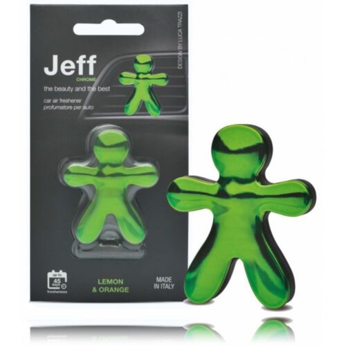 Mr&Mrs Fragrance Jeff Chrome Car Air Freshener Lemon & Orange