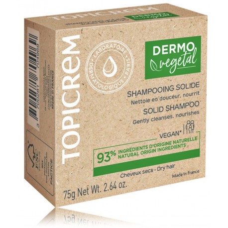 Topicrem Dermo Vegetal Solid Shampoo 75 g