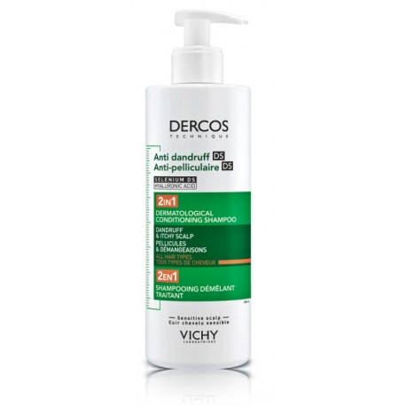 Vichy Dercos Anti-Dandruff 2in1 Dermatological Conditioning Shampoo 390 ml