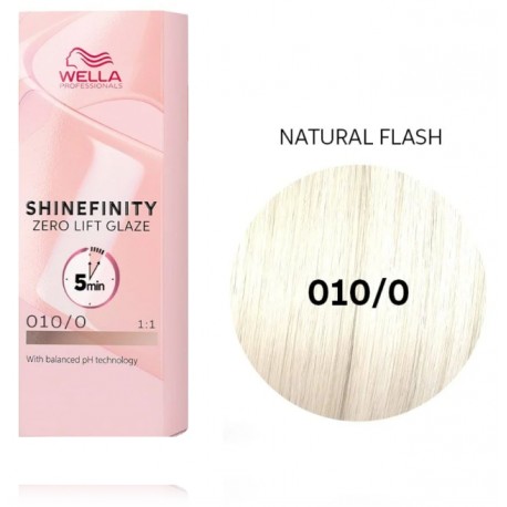 Wella Professionals Shinefinity Zero Lift Glaze 010 0 Natural Flash 60 ml Wella Professionals Shinefinity Zero Lift Glaze 010/0 Natural Flash 60 ml