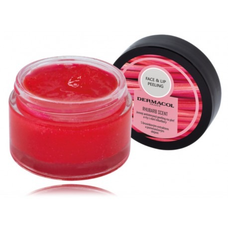 Dermacol Face & Lip Peeling Rhubarb Scent 50 ml