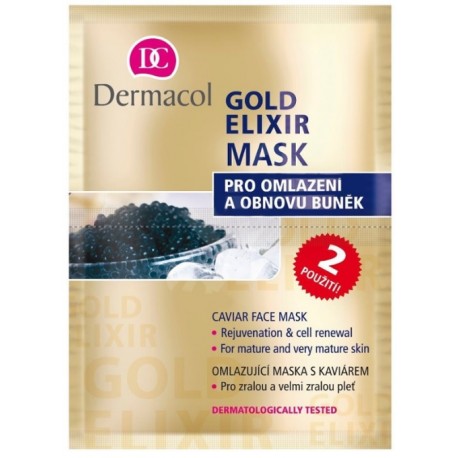Dermacol Zen Gold Elixir Caviar Face Mask 2 x 8 ml