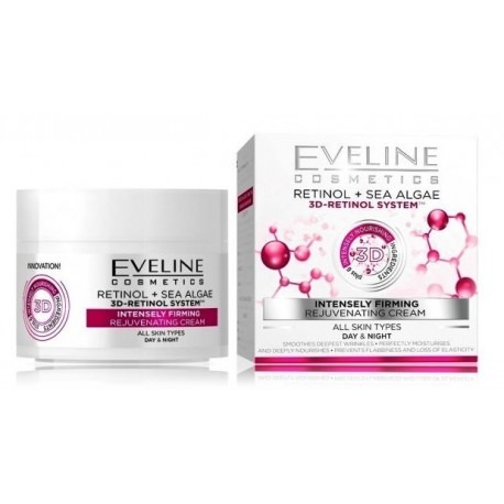 Eveline 3D Retinol System Intensely Firming Rejuvenating Cream 50 ml Eveline 3D Retinol System Intensely Firming Rejuvenating Cream 50 ml