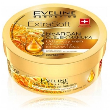 Eveline Extra Soft BioARGAN Manuka Oil Face and Body Cream 175 ml