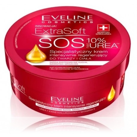 Eveline Extra Soft SOS 10% Urea Face & Body Cream 175 ml