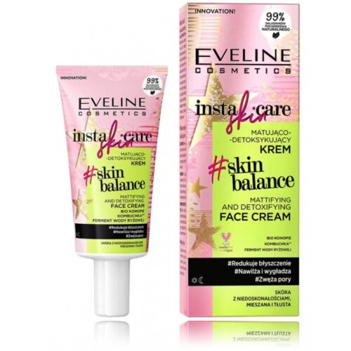 Eveline Insta Skin Care Skin Balance Mattifying And Detoxifying Face Cream 50 ml Eveline Insta Skin Care Skin Balance Mattifying And Detoxifying Face Cream 50 ml