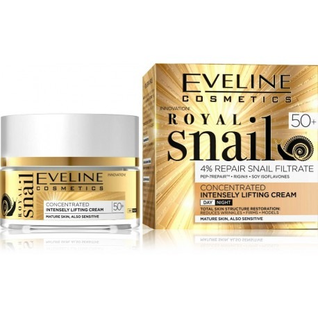Eveline Royal Snail Concentrated Intensely Lifting Cream 50+ 50 ml Eveline Royal Snail Concentrated Intensely Lifting Cream 50+ 50 ml