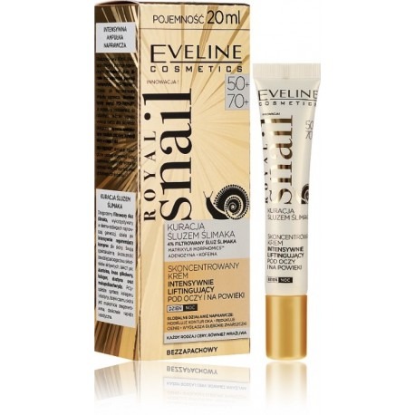 Eveline Royal Snail Concentrated Intensely Lifting Eye Cream 50+ 70+ 20 ml Eveline Royal Snail Concentrated Intensely Lifting Eye Cream 50+/70+ 20 ml