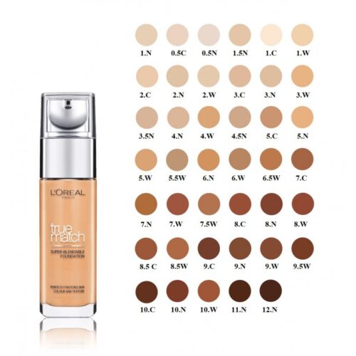 L´Oréal Paris True Match Super-Blendable Foundation 3N Creamy Beige 30 ml