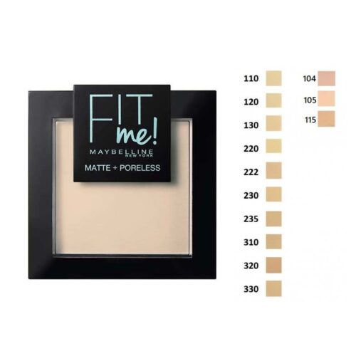 Maybelline Fit Me! Matte + Poreless Powder 120 Classic Ivory 9 g