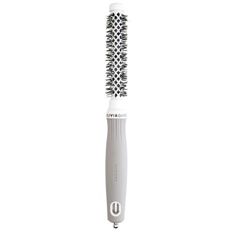 Olivia Garden Expert Blowout Shine Round Brush White & Grey 15 mm