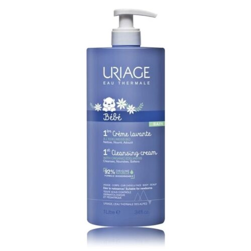 Uriage Bébé 1st Cleansing Cream with Organic Edelweiss 1000 ml