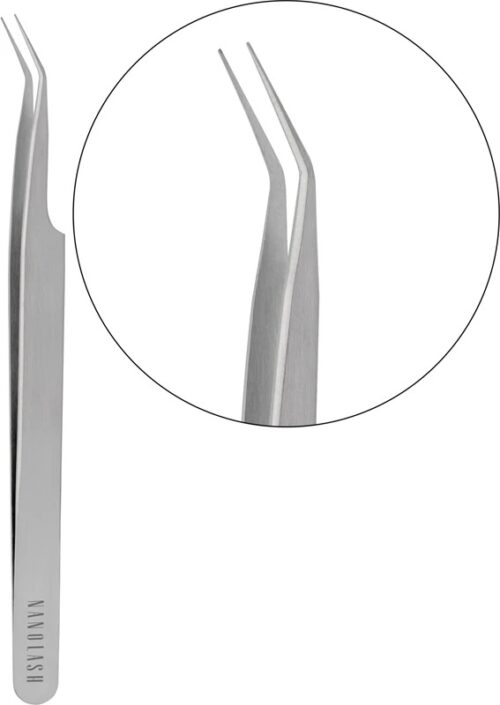 Nanolash Eyelash Tweezers Curved