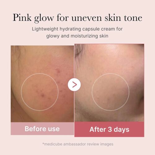 Medicube PDRN Pink Collagen Capsule Cream kolagēna sejas krēms ar kapsulām