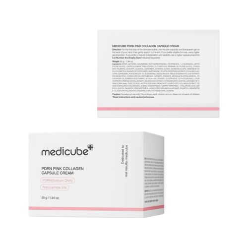Medicube PDRN Pink Collagen Capsule Cream kolagēna sejas krēms ar kapsulām
