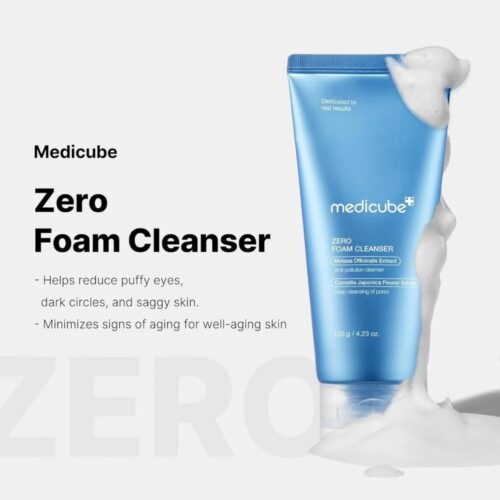Medicube Zero Foam Cleanser 120g (1) Medicube dziļi attīrošas putiņas poru sašaurināšanai